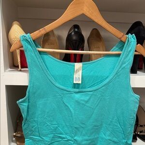 Teal maternity/ nursing / pumping Tank Top
